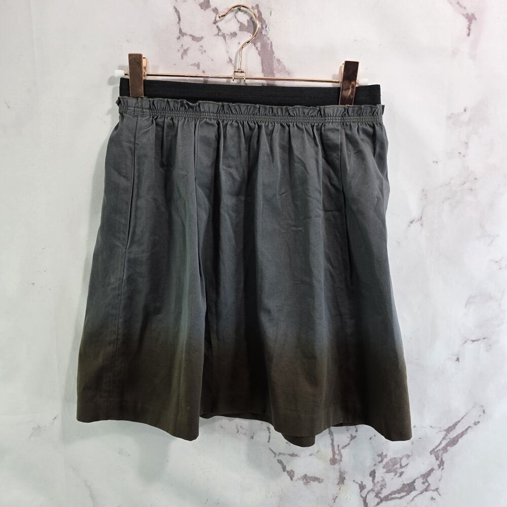 Anthropologie Skirt Womens 0 XS Gray Brown Ombre Odille Mini Elastic Waist